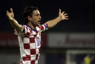 كوفاتش يحتفل بهدفه في مباراة اليوم