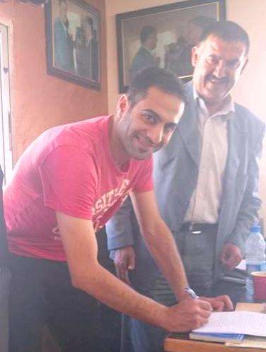 عبابنة يوقع عقده بحضور العجلوني