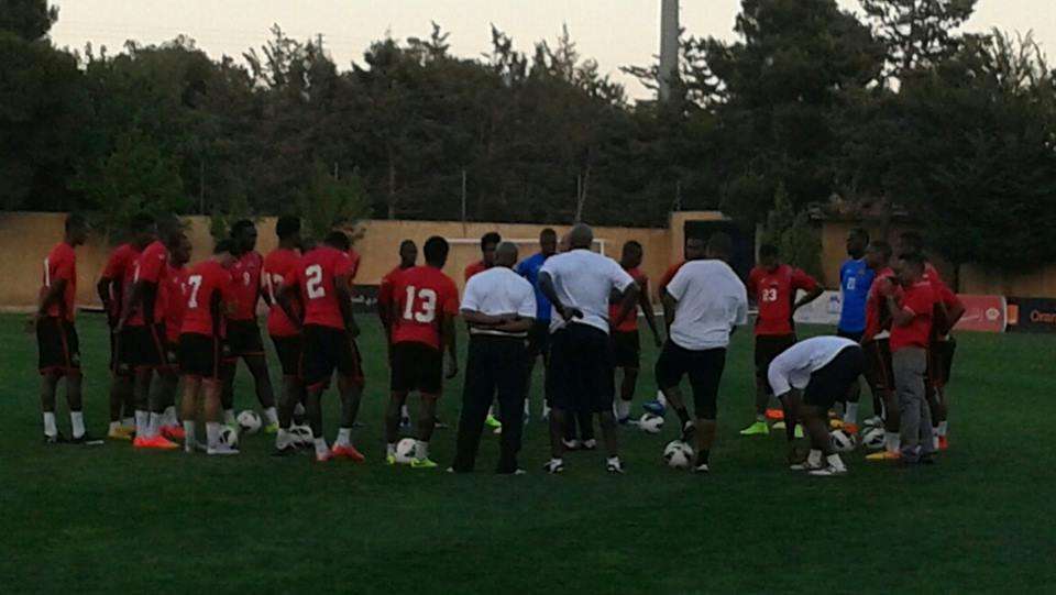 منتخب ترينيداد توباغو في إحدى تدريباته بالأردن 