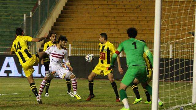 جانب من لقاء سابق بين المقاولون والزمالك