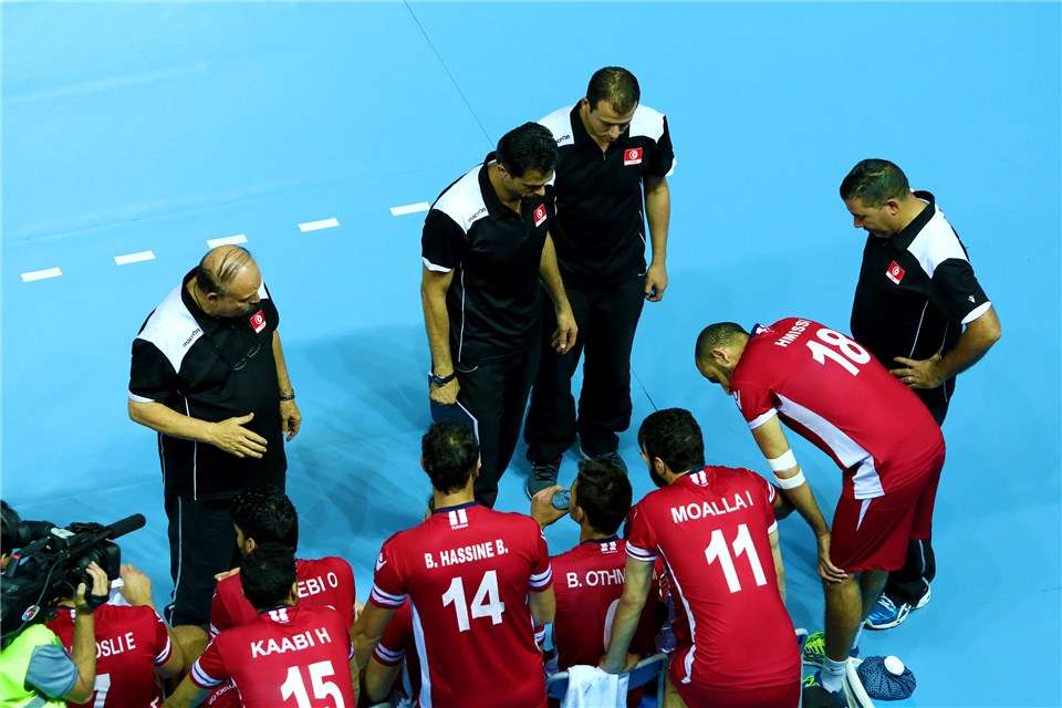 من مباراة اليوم بين تونس وبورتوريكو 