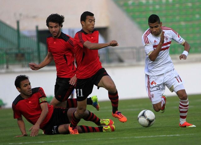 صورة ارشيفية من مباراة الزمالك وحرس الحدود