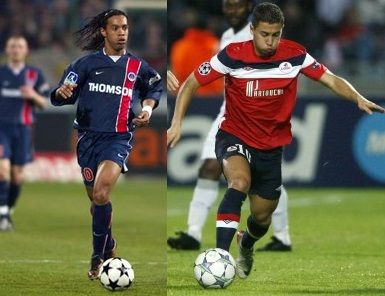 cristiano-ronaldo-604-ronaldinho-running-with-the-ball-close-to-his-feet-in-psg