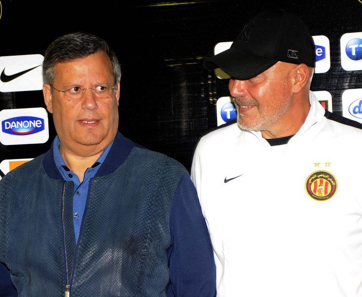 جوزيه انيجو صحبة رئيس الترجي حمدي المدب