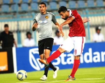 عبد الله السعيد سجل هدفين للأهلي