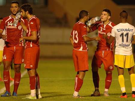 المنتخب الاولمبي التونسي خلال المعسكر الاخير