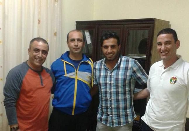 حماد الاسمر مع الجهاز الفني لكفرسوم