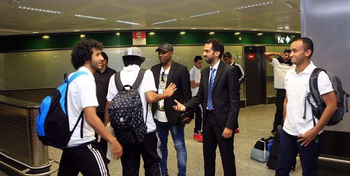 السفارة السعودية تستقبل لاعبي الاتحاد في المطار