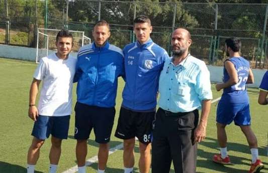 أجانب الراسينج الجدد مع رئيس النادي جورج فرح