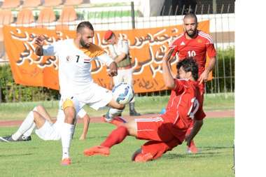 من مباراة الوحدة والجيش