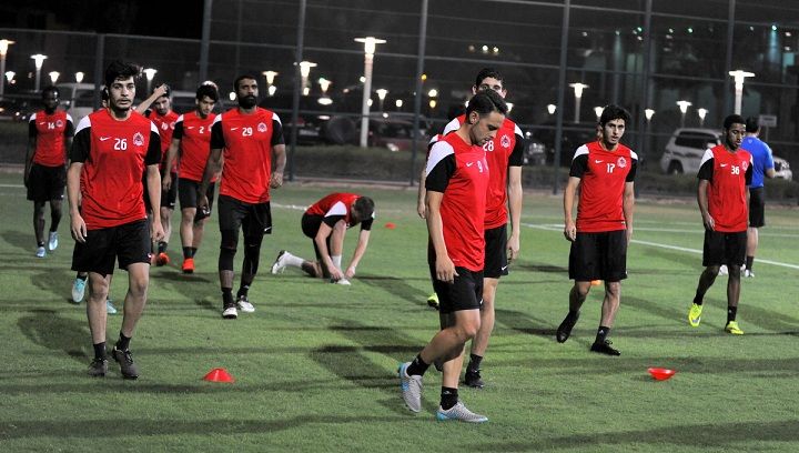 جانب من تدريبات الريان القطري