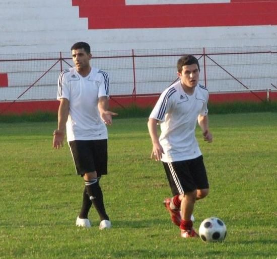 فادي لافي ونور الدين اثناء التدريب بالدار البيضاء
