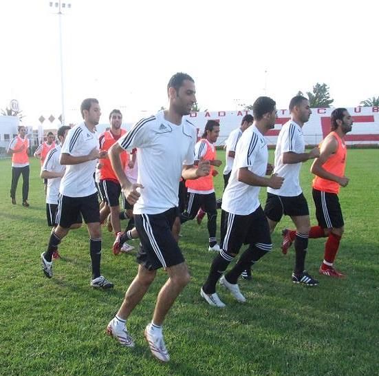 جانب من تمارين الجري لفريق شباب الاردن بالدار البيضاء