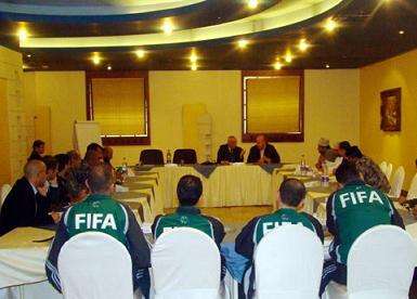 اثناء انعقاد الاجتماع الفني