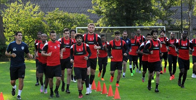 جانب من تدريبات الريان القطري