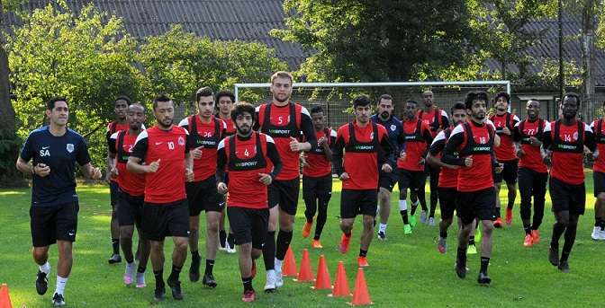 جانب من تدريبات الريان القطري