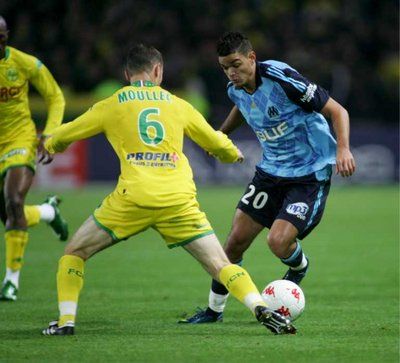 جانب من مباراة مرسيليا و نانت