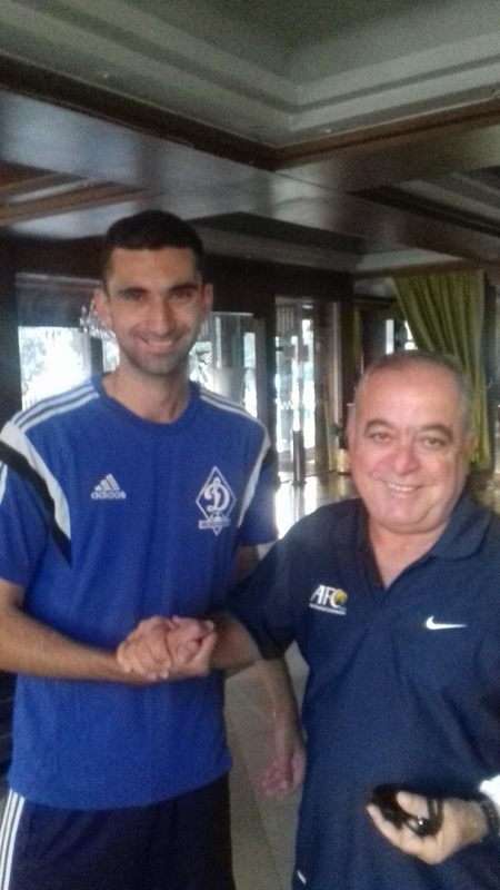 باسل عبد الفتاح مع المدرب المساعد عبد الحميد الخطيب