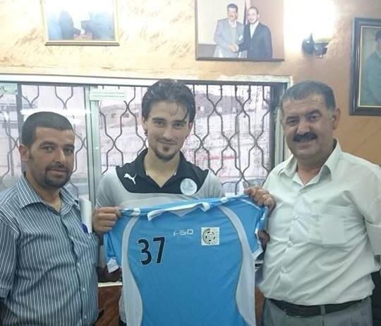 العجلوني  والداوود بعد توقيع العقد 