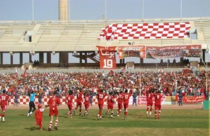 دخول الفريقين الى الملعب