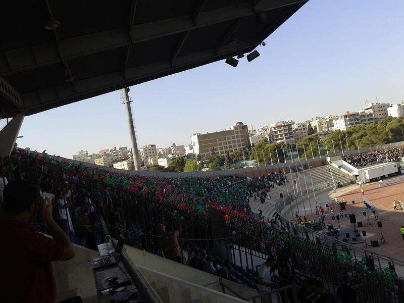 من ملعب المباراة
