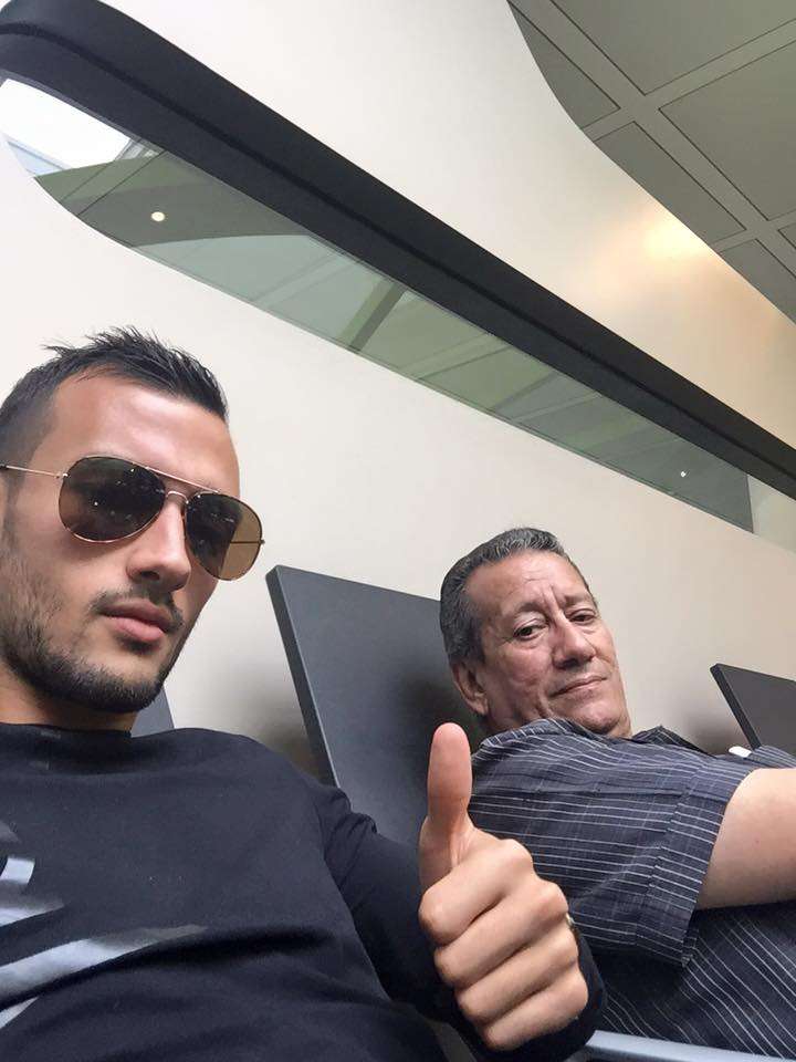 فهيم بن علي وأبنه محترف باليرمو الإيطالي 