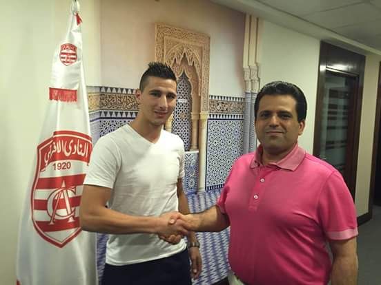 يوهان توزجار صحبة رئيس النادي الافريقي سليم الرياحي