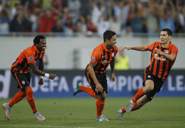 جانب من لقاء شاختار دونيتسك الأوكراني و رابيد فيينا النمساوي