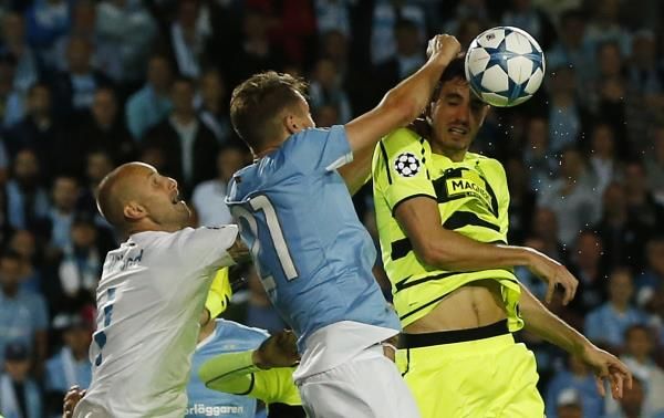 جانب من لقاء مالمو وسيلتيك