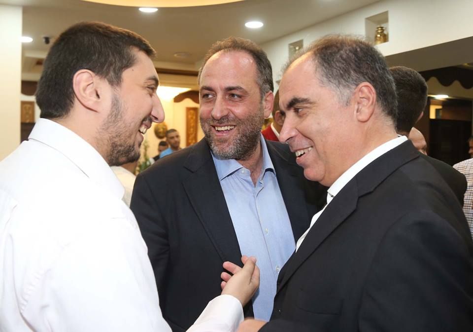 ممثلو أندية النجمة والعهد و"النبي شيت" خلال الاجتماع