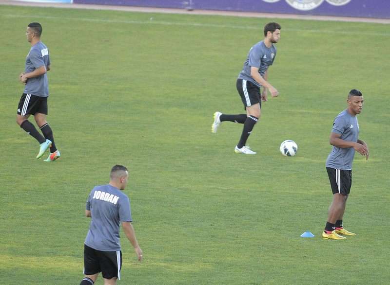 جانب من تدريبات منتخب الأردن 