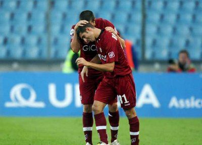 فرحة لاعب ريجينا فرانكو برينزا بالتسجيل في مرمى اودنيزي