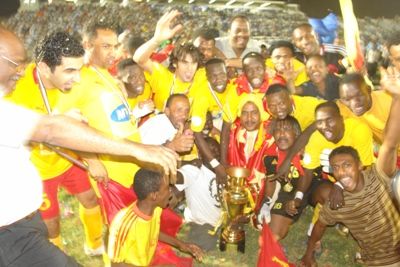 لاعبو المريخ يحتفلون ببطولة الدوري ( صور حصرية لكووورة)