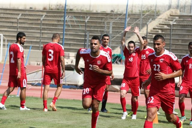 من استعدادات منتخب لبنان