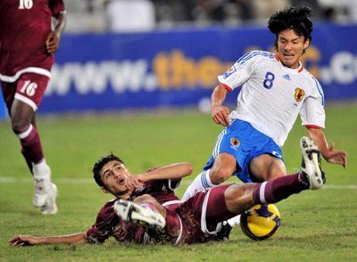 المنتخب القطري فشل في ايقاف اليابان