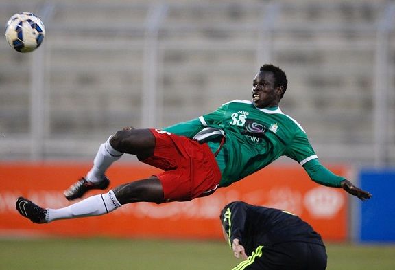 الحاج مالك سجل هدفين للوحدات 