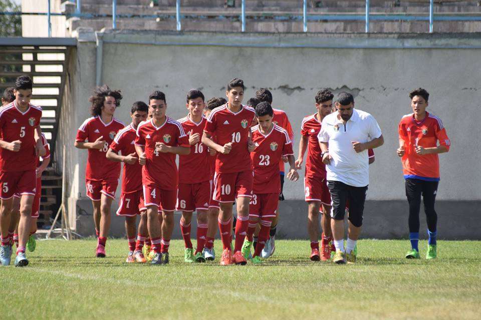 جانب من تدريبات منتخب الأردن للناشئين 