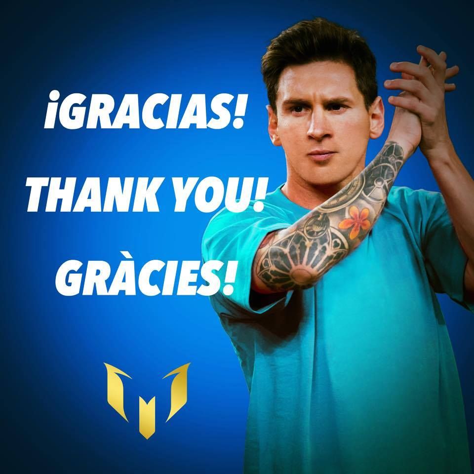 صورة من الحساب الشخصي لميسي على فيس بوك