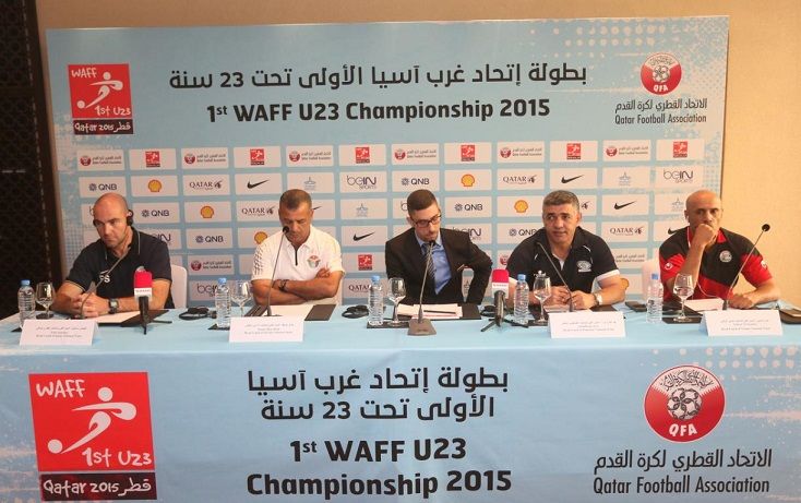 جانب من المؤتمر الصحفي للمدراء الفنيين 