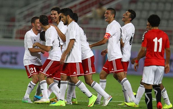 فرحة اردنية بإحدى الأهداف