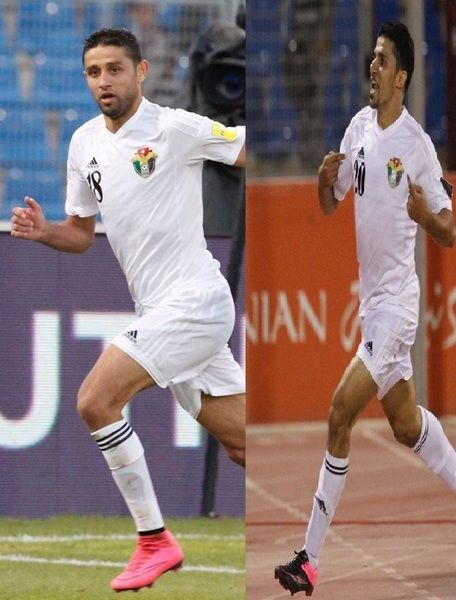 الدردور وعبد الفتاح يحتفلان بهدفيهما بمرمى استراليا 