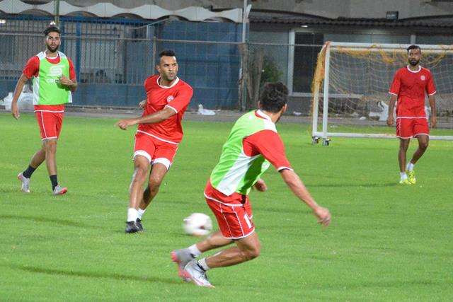 جانب من التدريبات الخيرة لمنتخب لبنان.