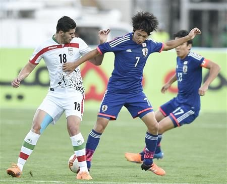 من مباراة إيران واليابان التي انتهت بالتعادل