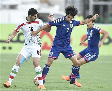 من مباراة إيران واليابان التي انتهت بالتعادل