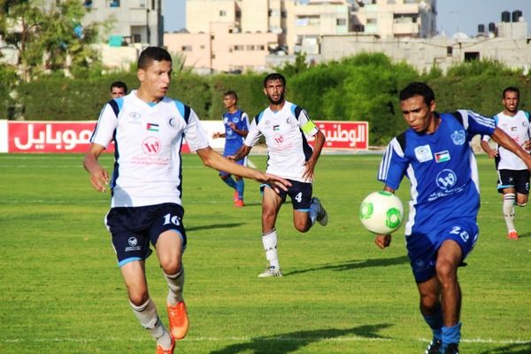لقطة من لقاء الهلال وشباب رفح    