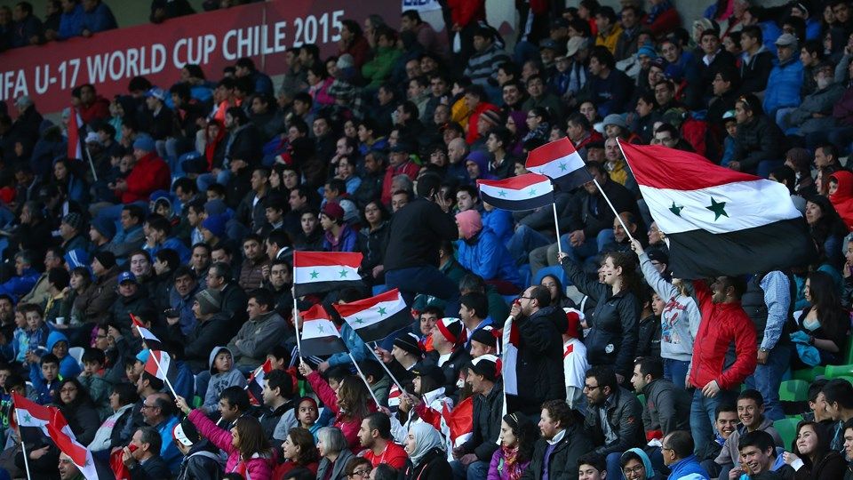 جانب من الجمهور السوري خلال اللقاء