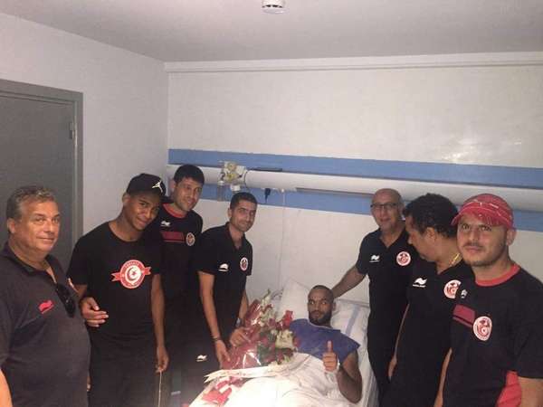 زيارة كامل أعضاء منتخب تونس الأولمبي من لاعبين وفنيين وجهاز طبي واداري