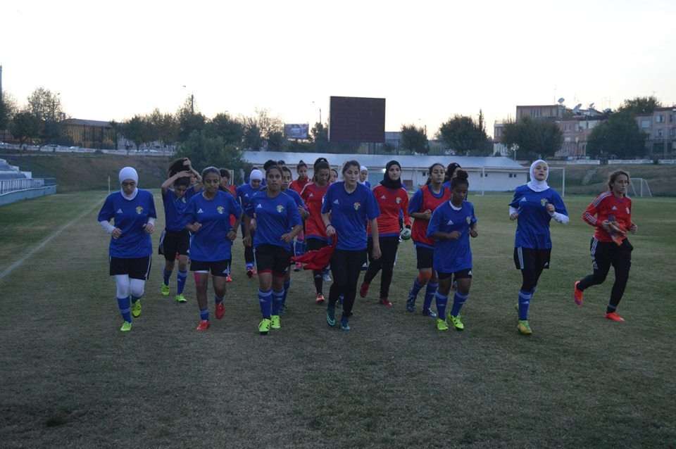 من تدريبات منتخب سيدات الاردن