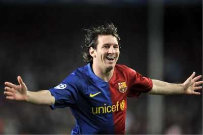 الأرجنتيني ميسي نجم فريق برشلونة