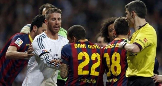 لقطة من لقاء سابق بين ريال مريد وبرشلونة